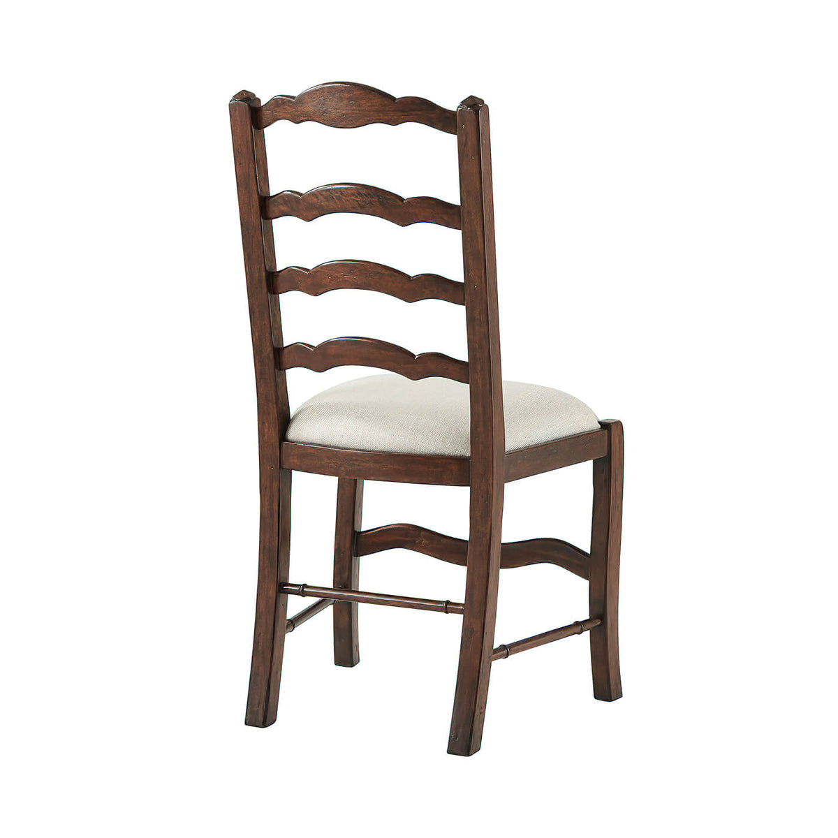Antiqued Wood Dining Side Chair - English Georgian America