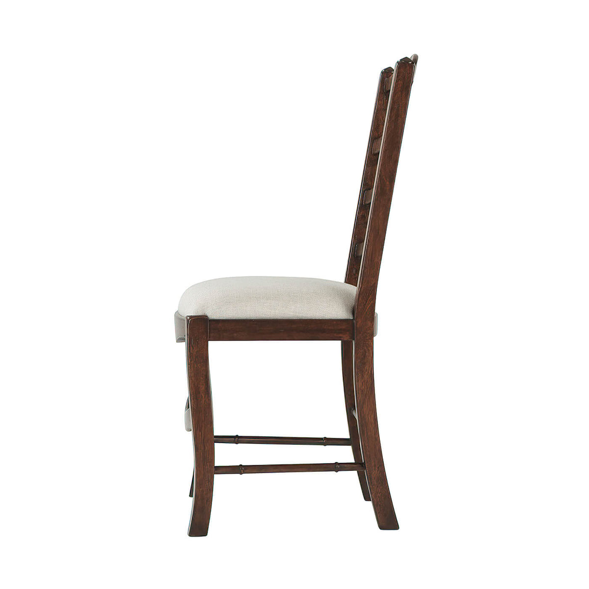 Antiqued Wood Dining Side Chair - English Georgian America