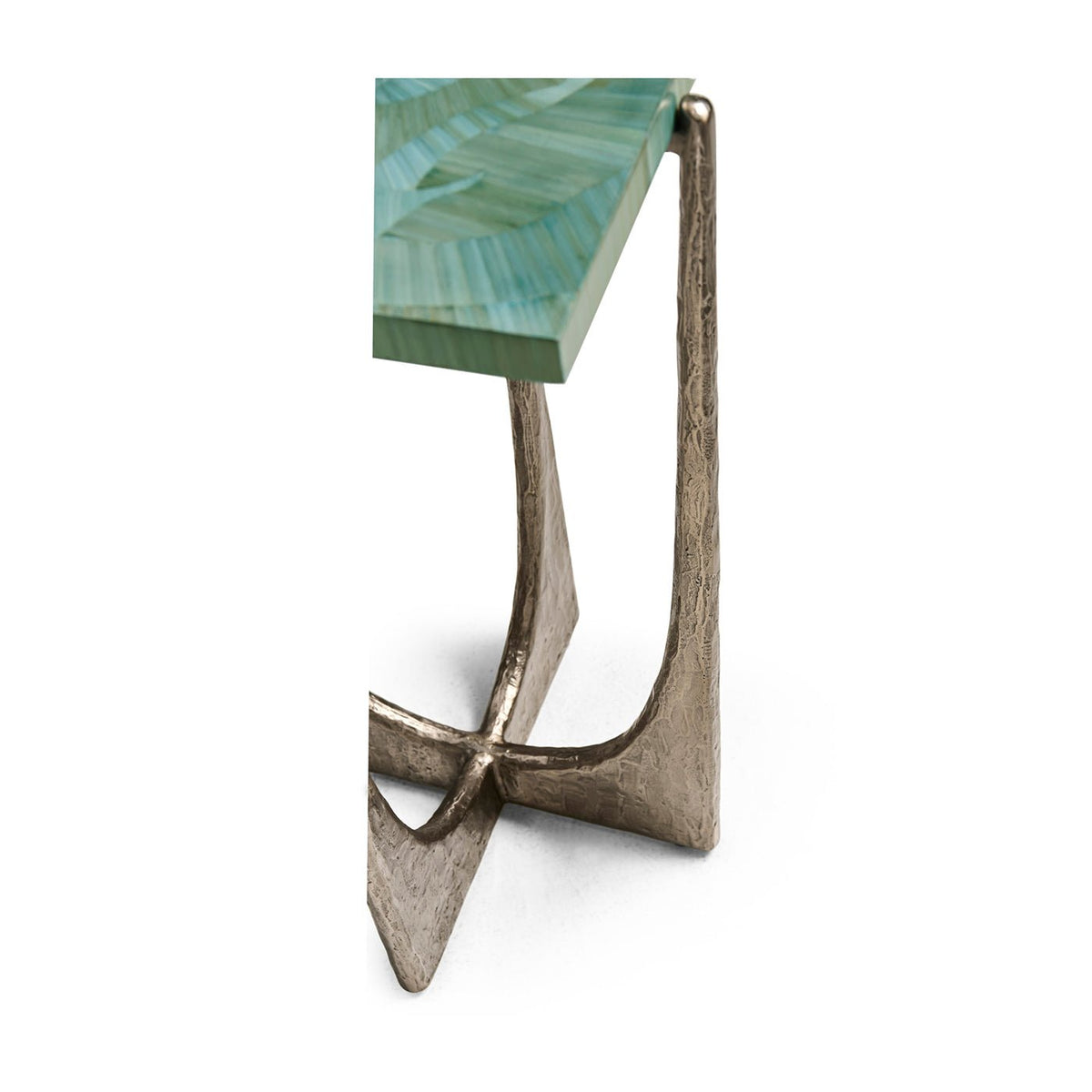 Aqua Mist Square Accent Table - English Georgian America