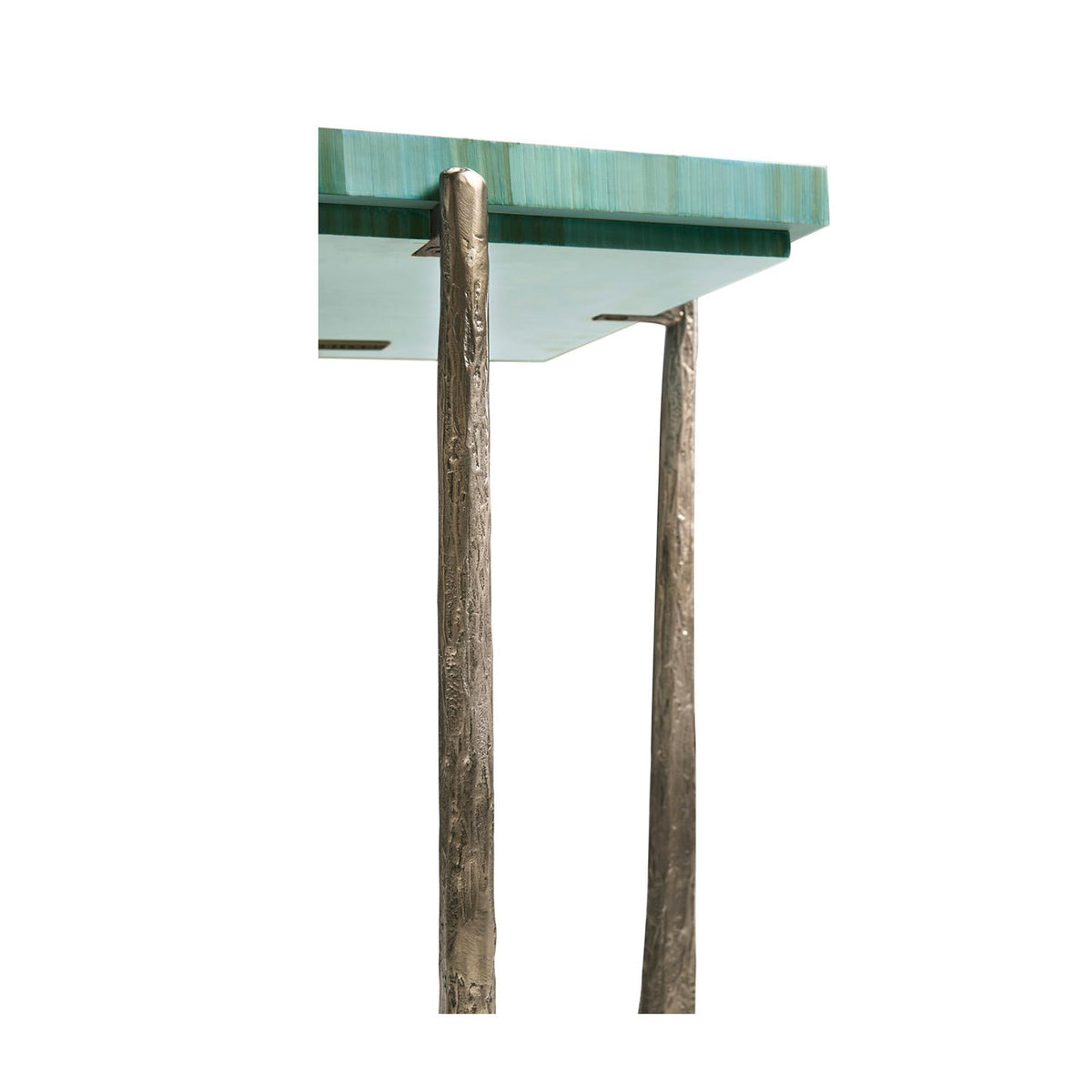 Aqua Mist Square Accent Table - English Georgian America