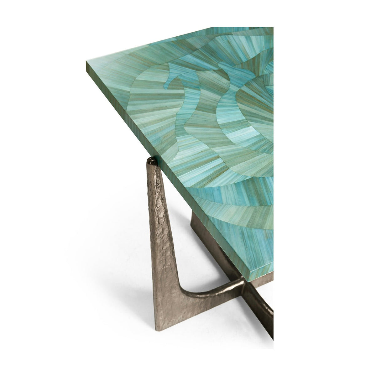Aqua Mist Square End Table - English Georgian America