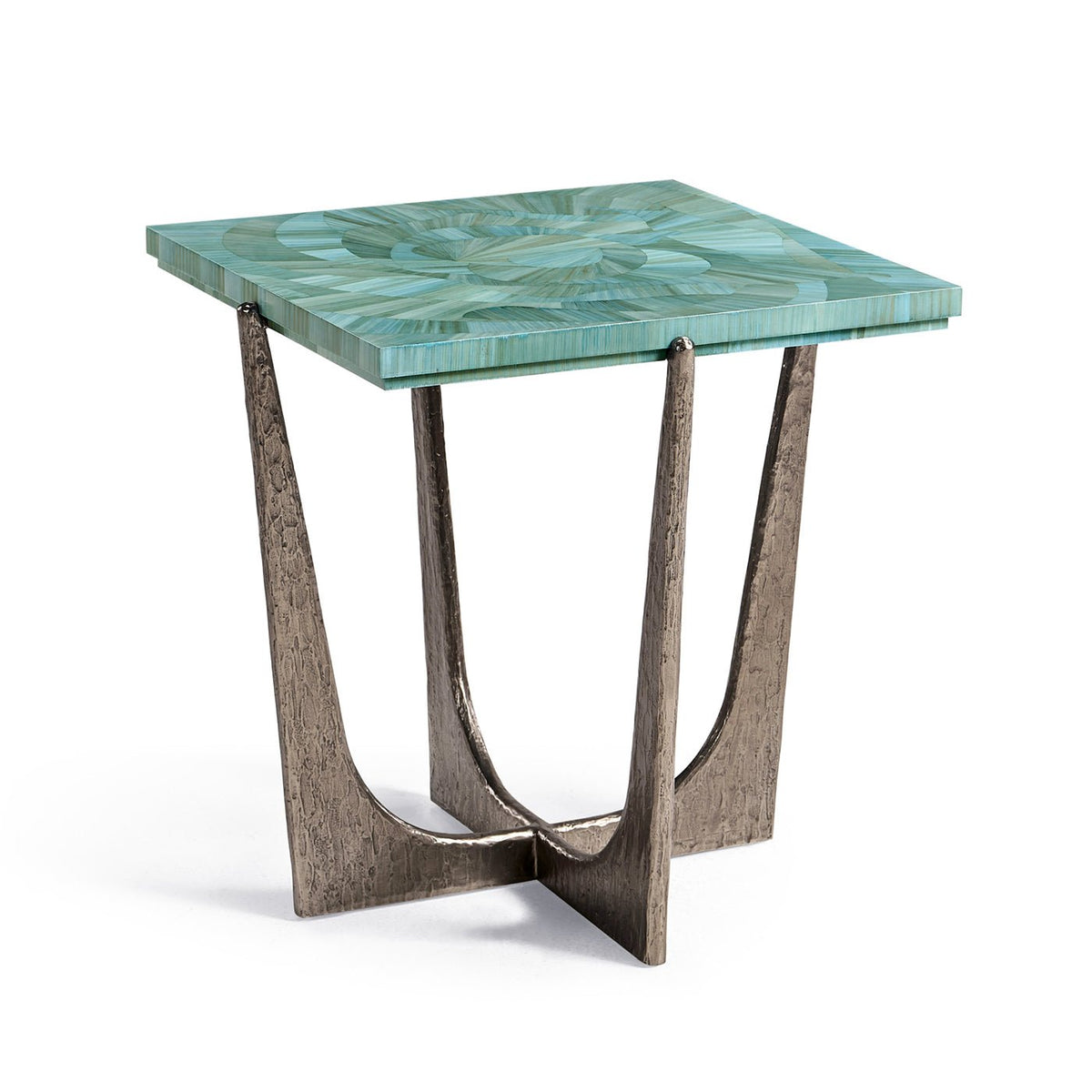Aqua Mist Square End Table - English Georgian America
