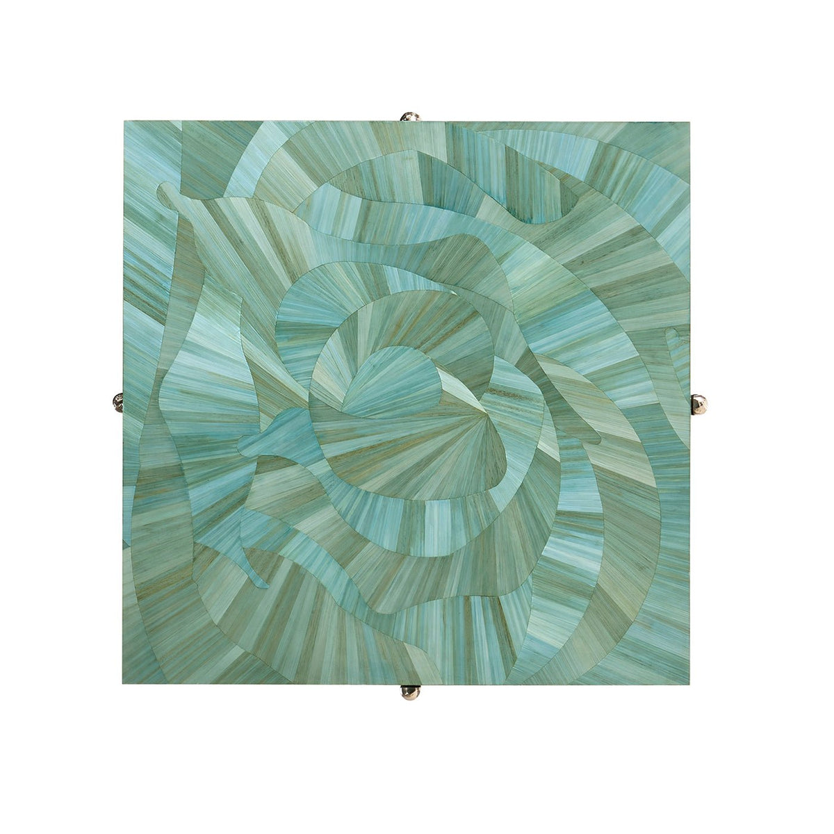 Aqua Mist Square End Table - English Georgian America