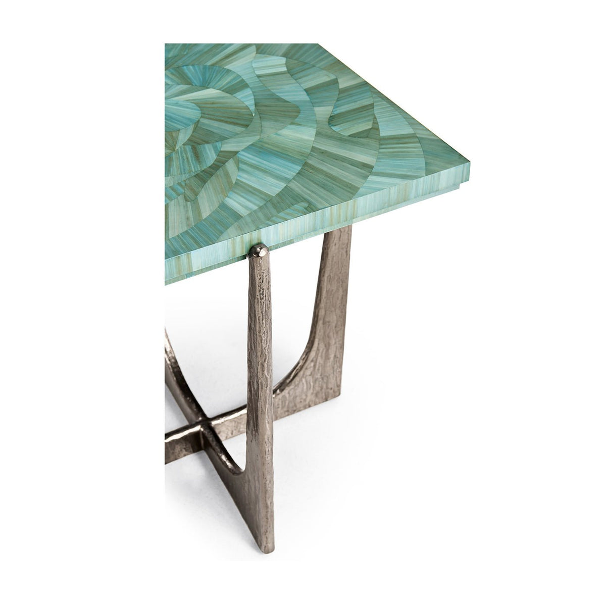Aqua Mist Square End Table - English Georgian America
