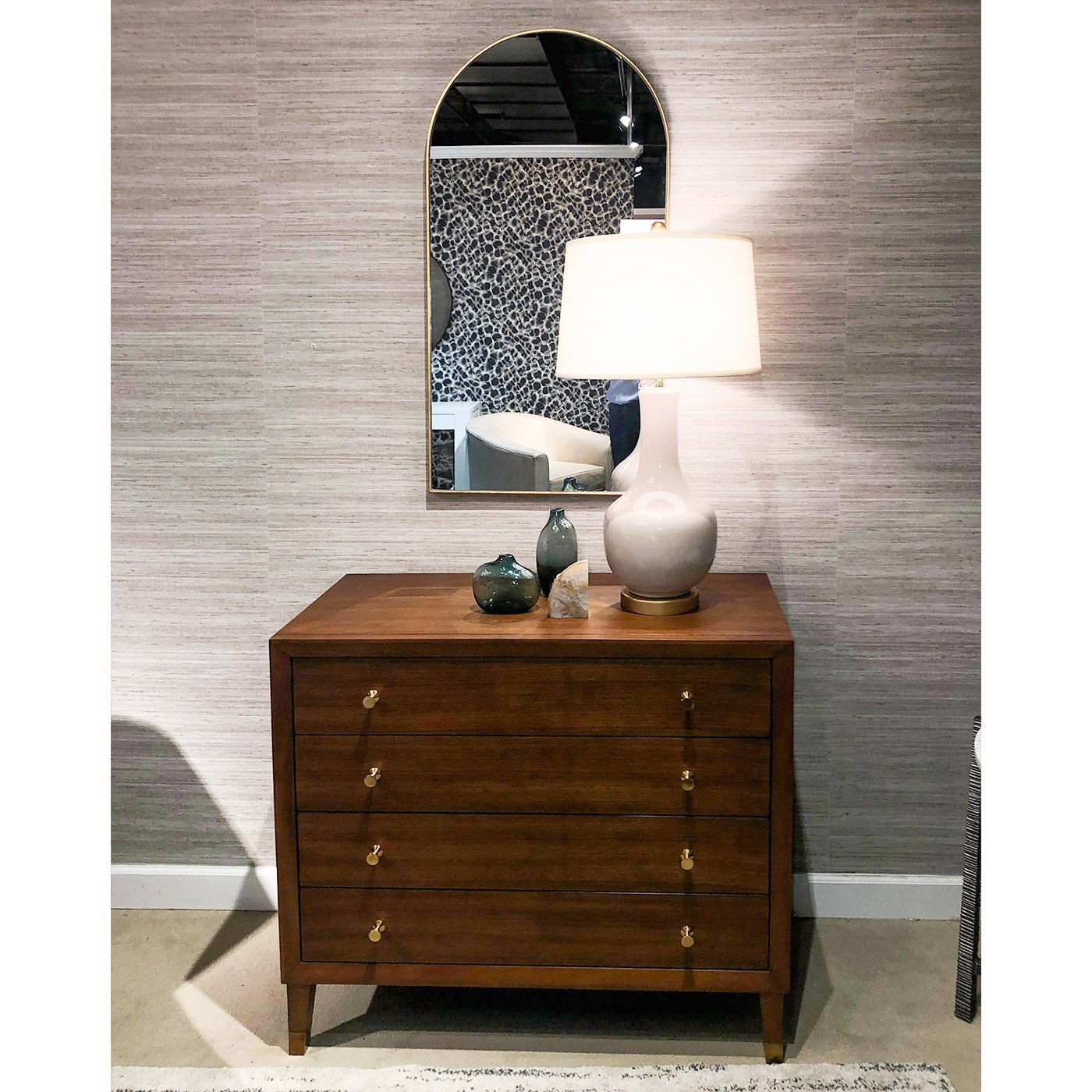 Arch Top Gilt Mirror - English Georgian America