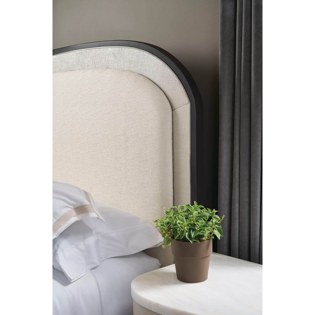 Arched Art Deco Queen Bed - English Georgian America