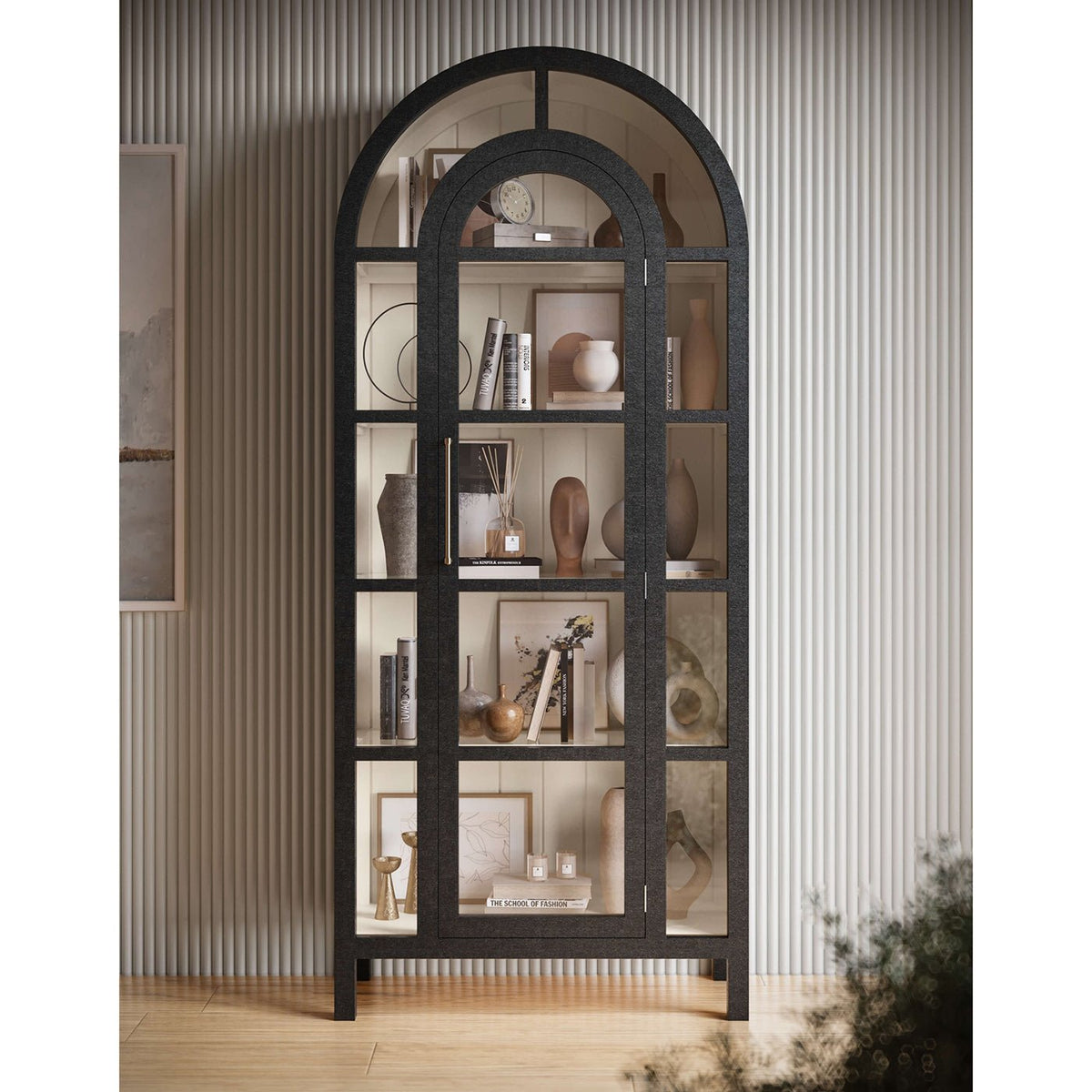 Arched Display Cabinet - English Georgian America