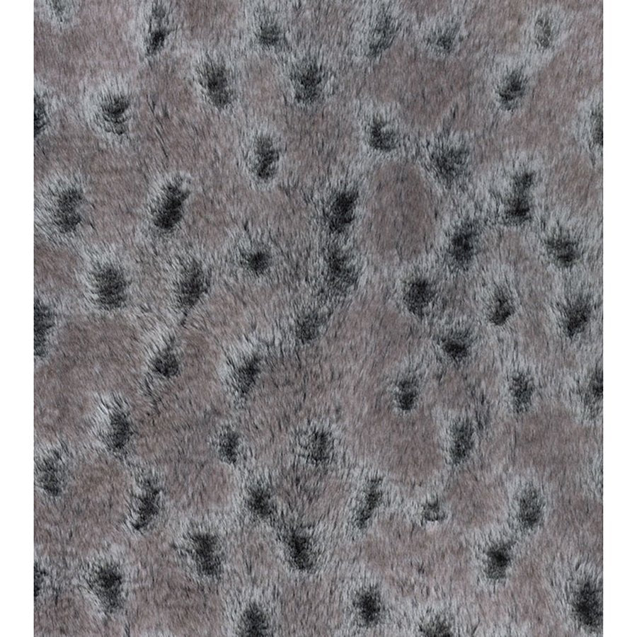 Arctic Lynx Faux Fur Pouf - English Georgian America