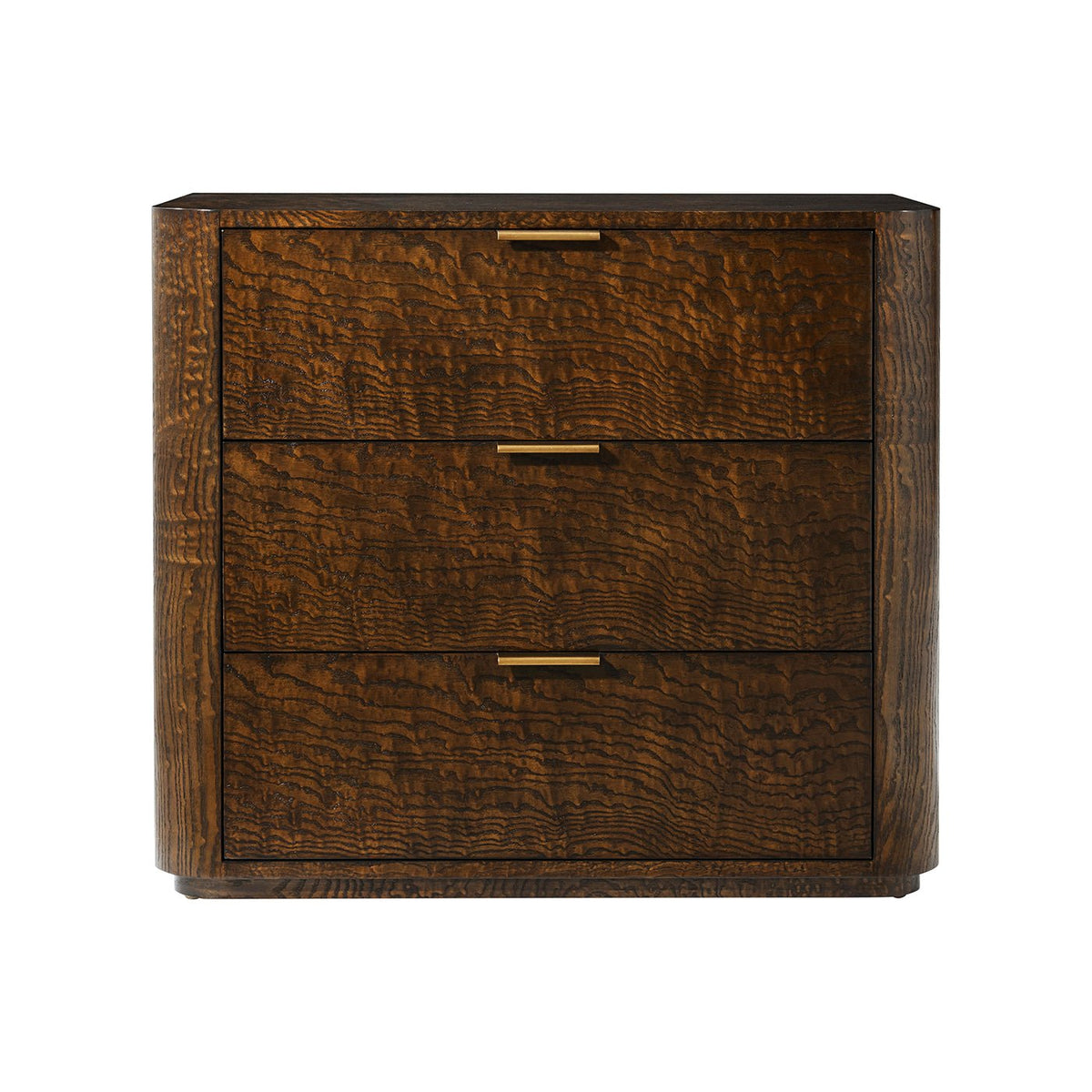 Art Deco 3 Drawer Nightstand - English Georgian America