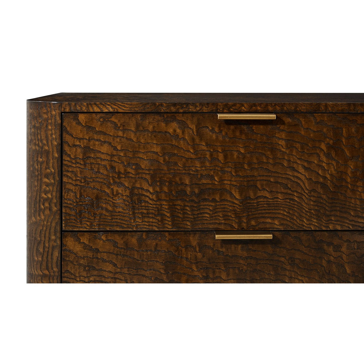 Art Deco 3 Drawer Nightstand - English Georgian America