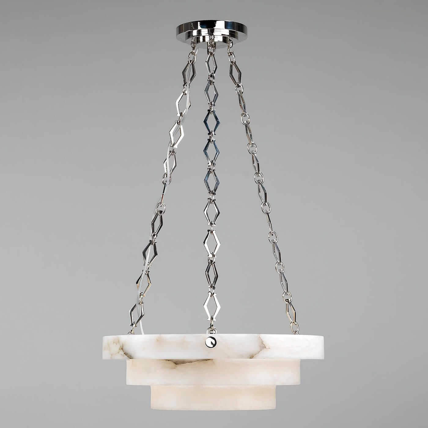Art Deco Alabaster Chandelier - English Georgian America