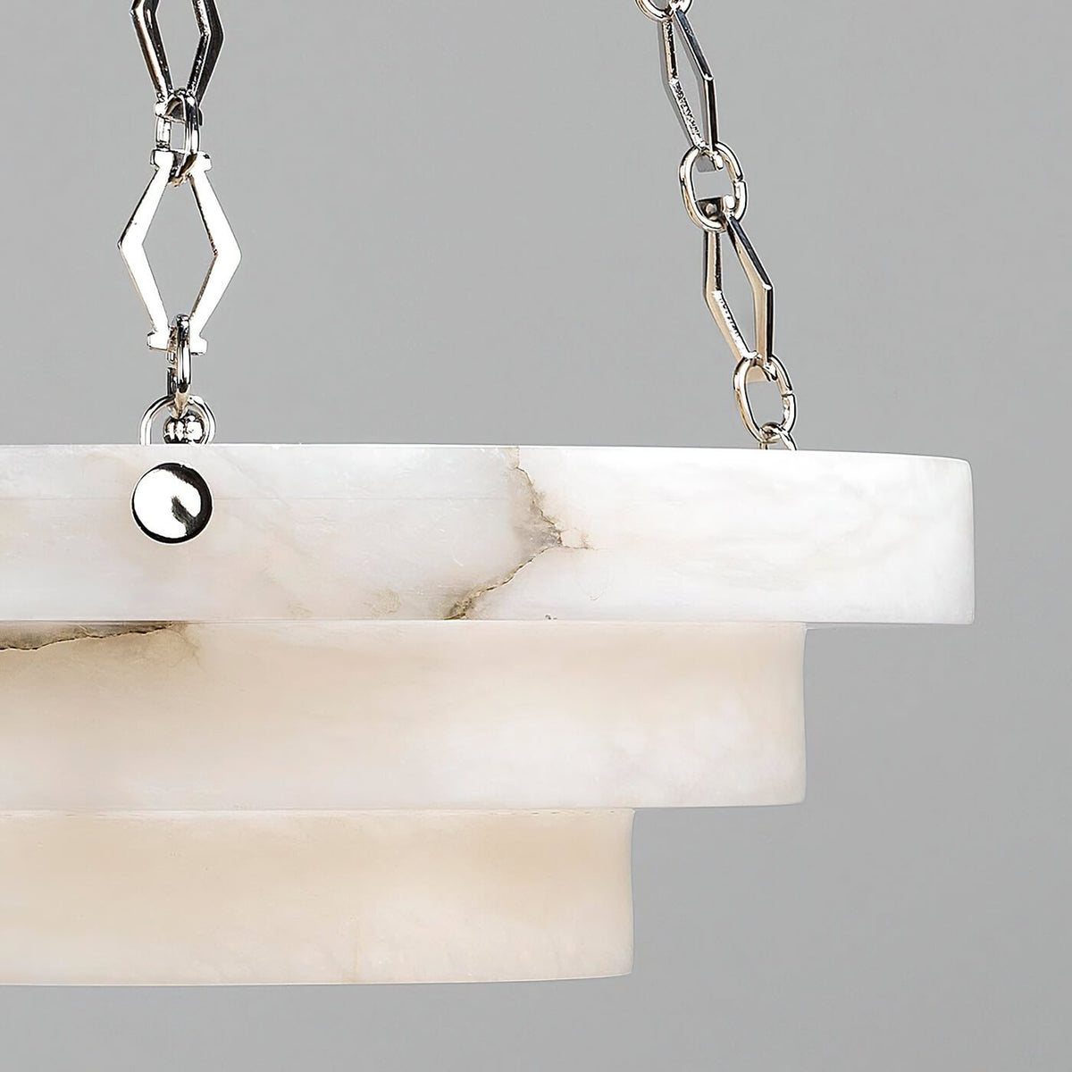 Art Deco Alabaster Chandelier - English Georgian America