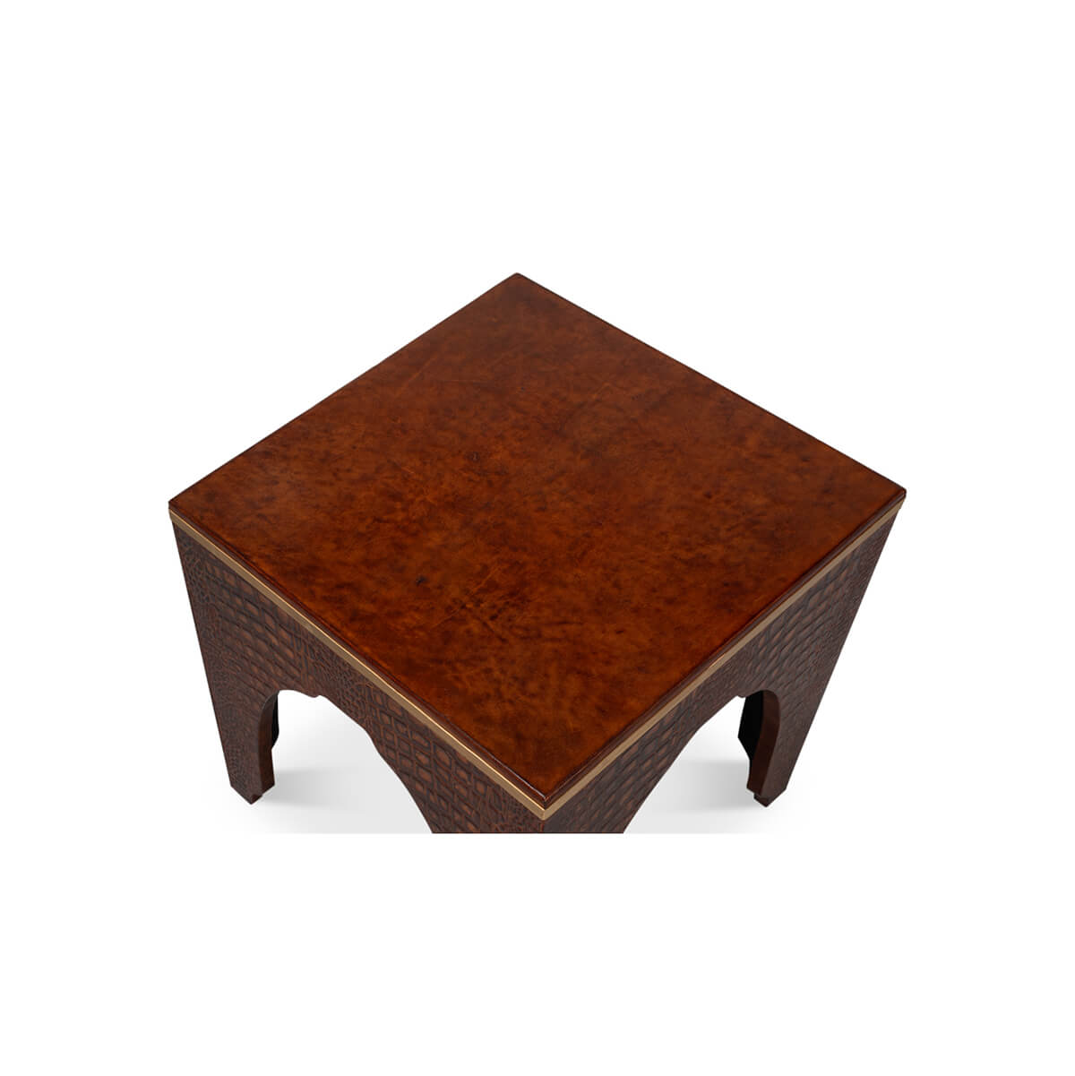 Art Deco Brandy Crocodile Stool - English Georgian America