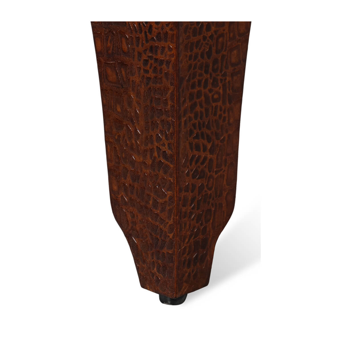 Art Deco Brandy Crocodile Stool - English Georgian America