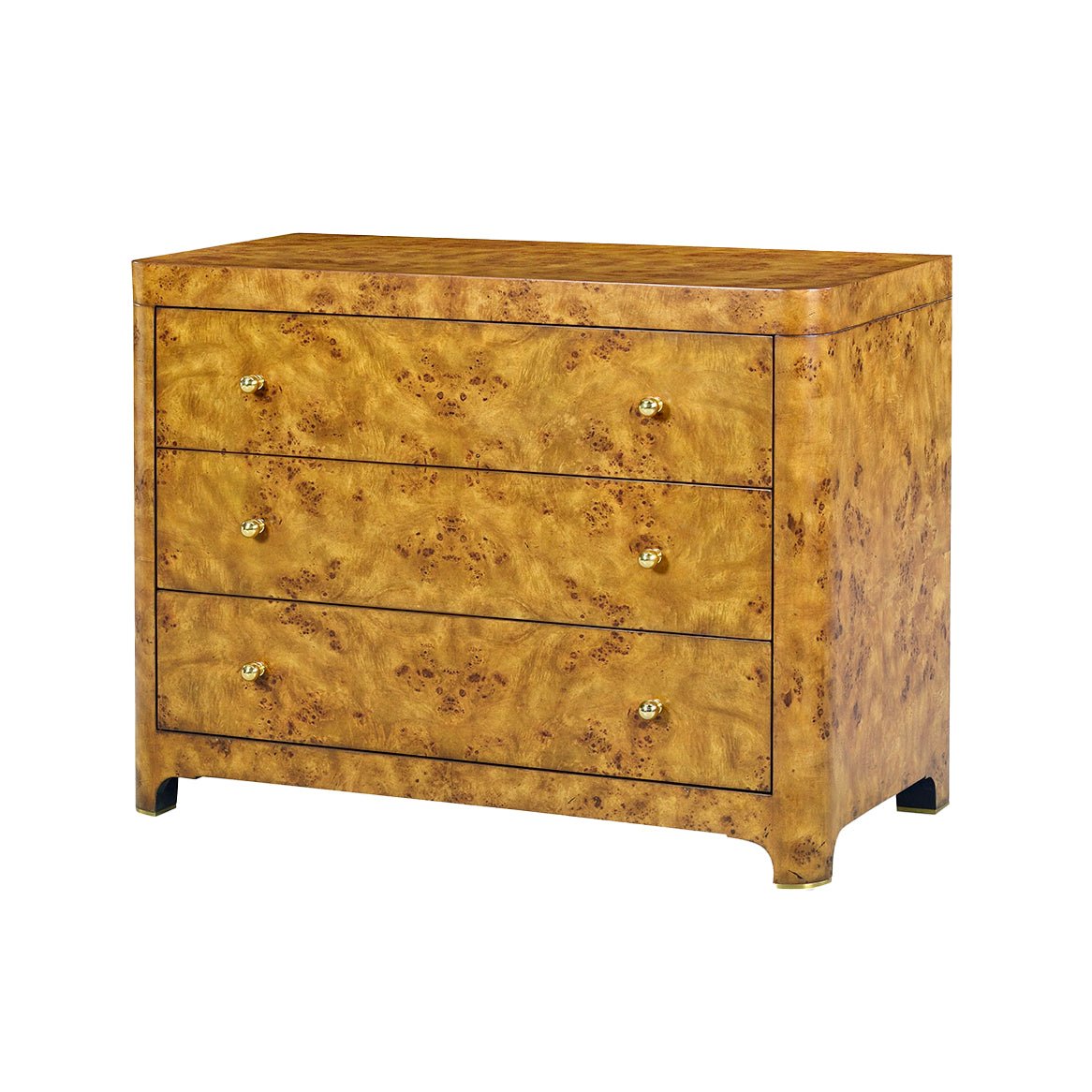 Art Deco Burl Chest - English Georgian America