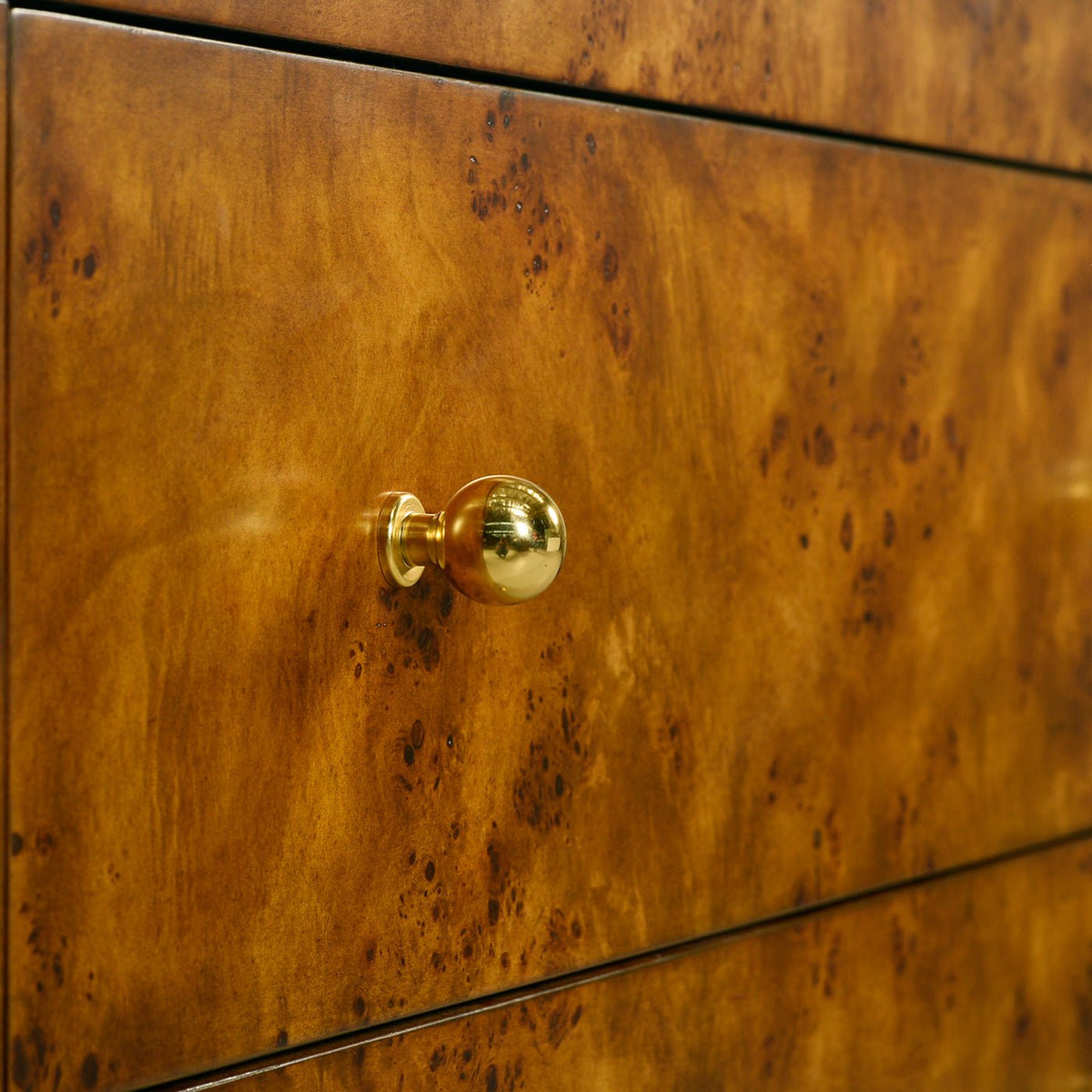 Art Deco Burl Chest - English Georgian America