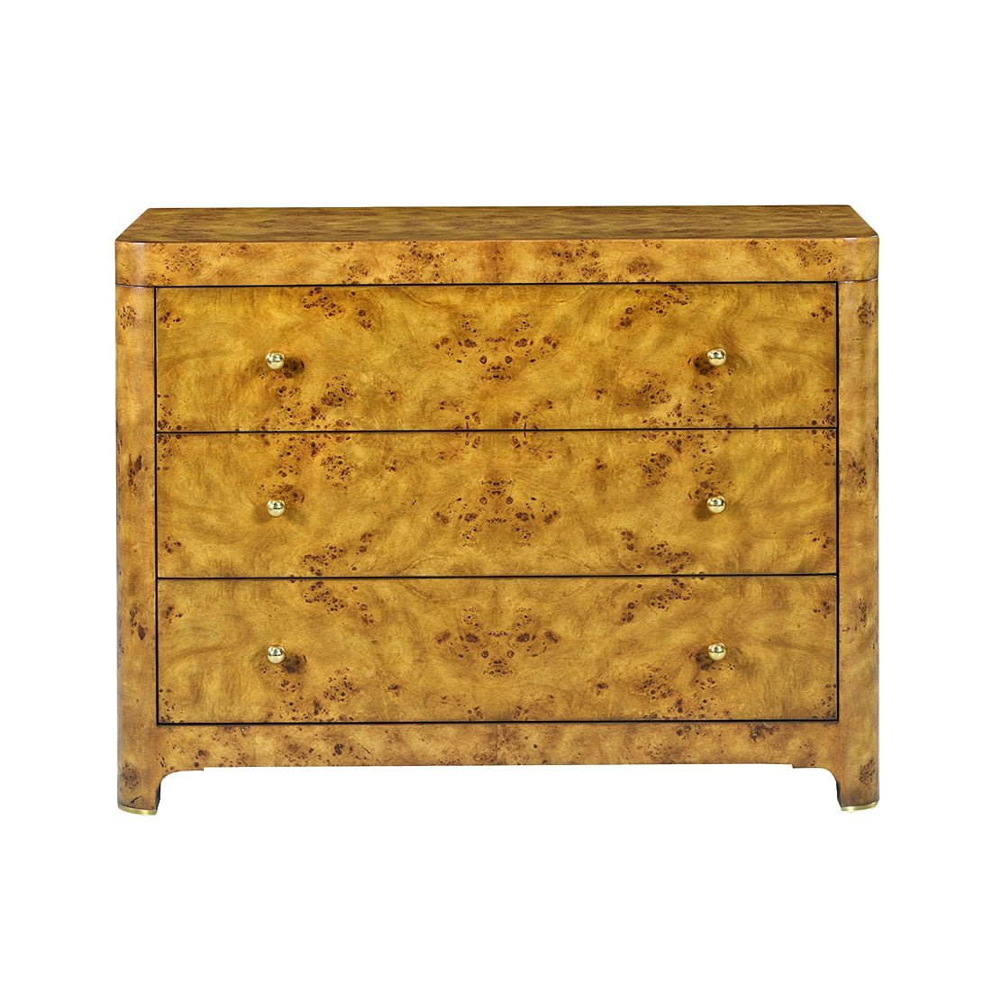 Art Deco Burl Chest - English Georgian America