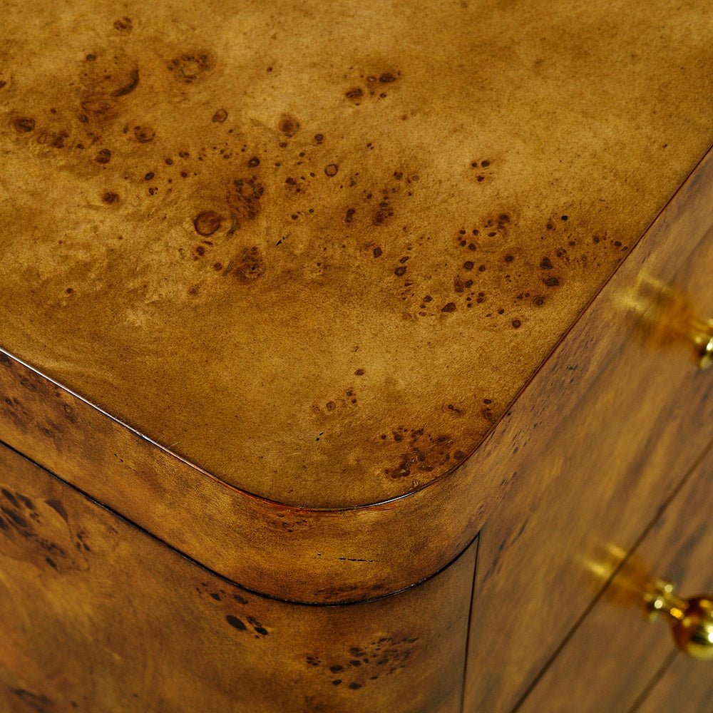 Art Deco Burl Chest - English Georgian America