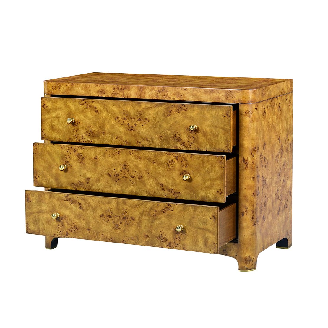 Art Deco Burl Chest - English Georgian America