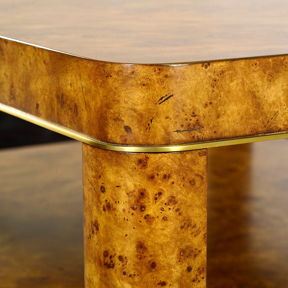 Art Deco Burl Coffee Table - English Georgian America