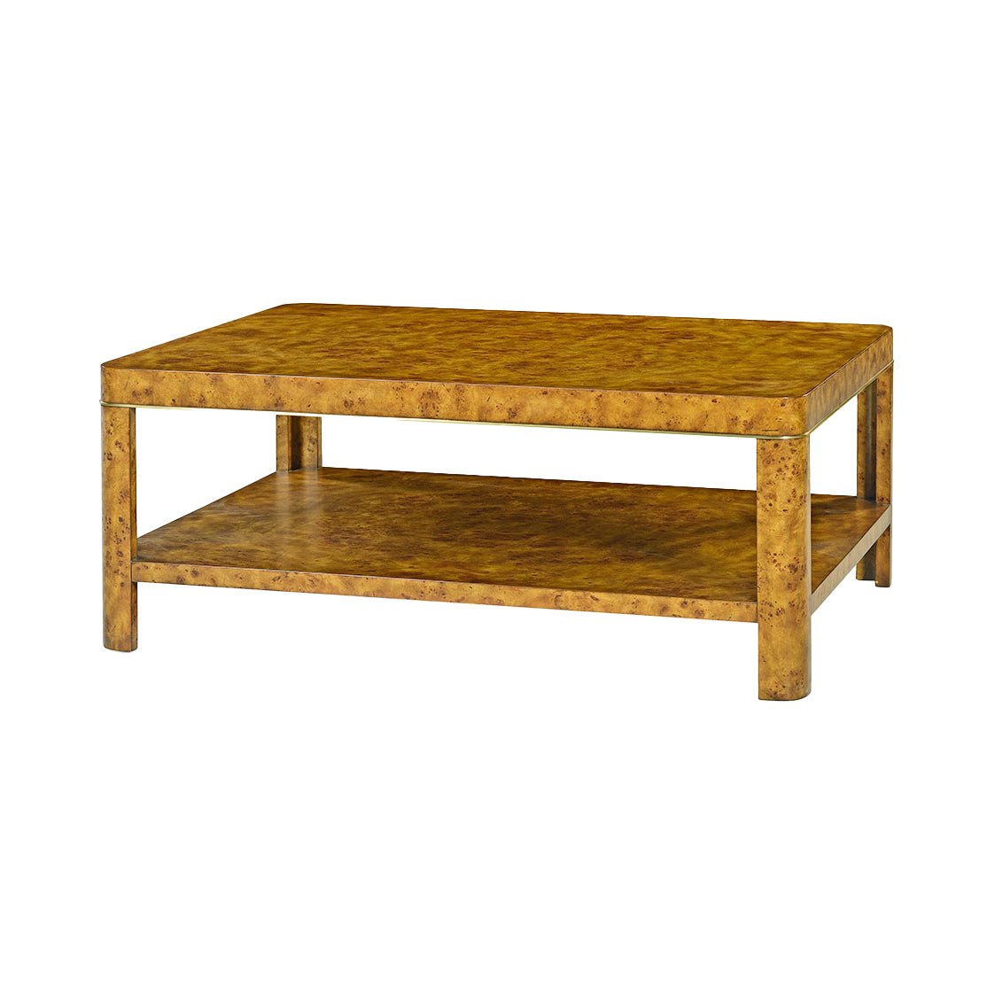 Art Deco Burl Coffee Table - English Georgian America