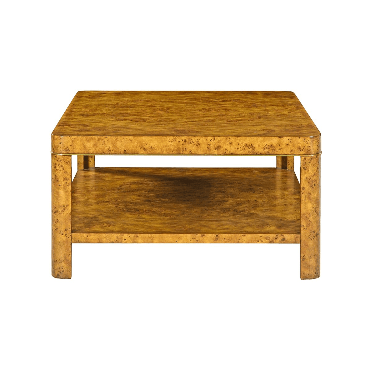 Art Deco Burl Coffee Table - English Georgian America