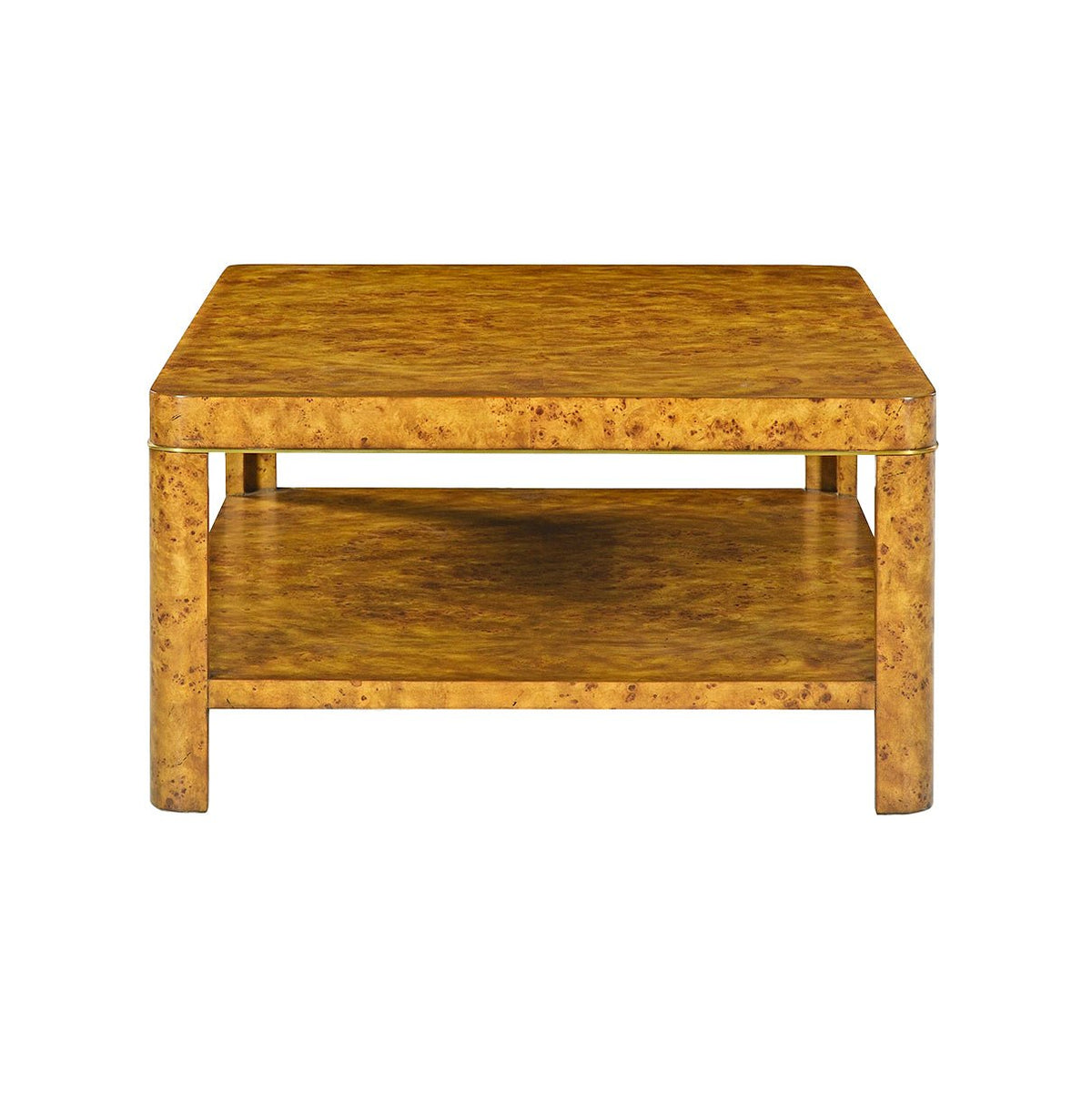 Art Deco Burl Coffee Table - English Georgian America