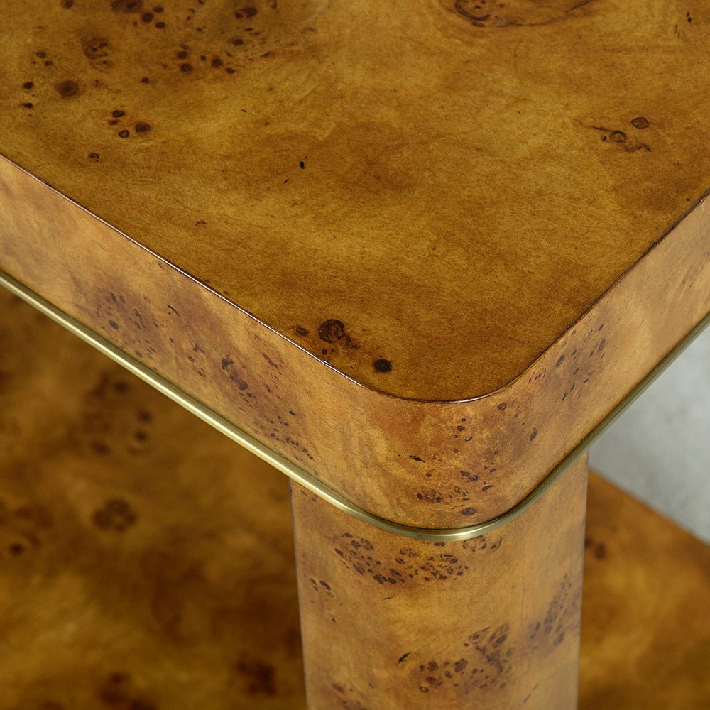 Art Deco Burl Console Table - English Georgian America