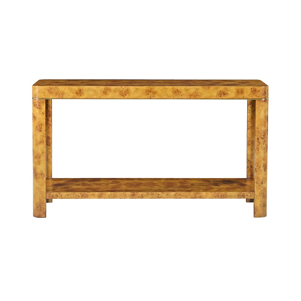 Art Deco Burl Console Table - English Georgian America