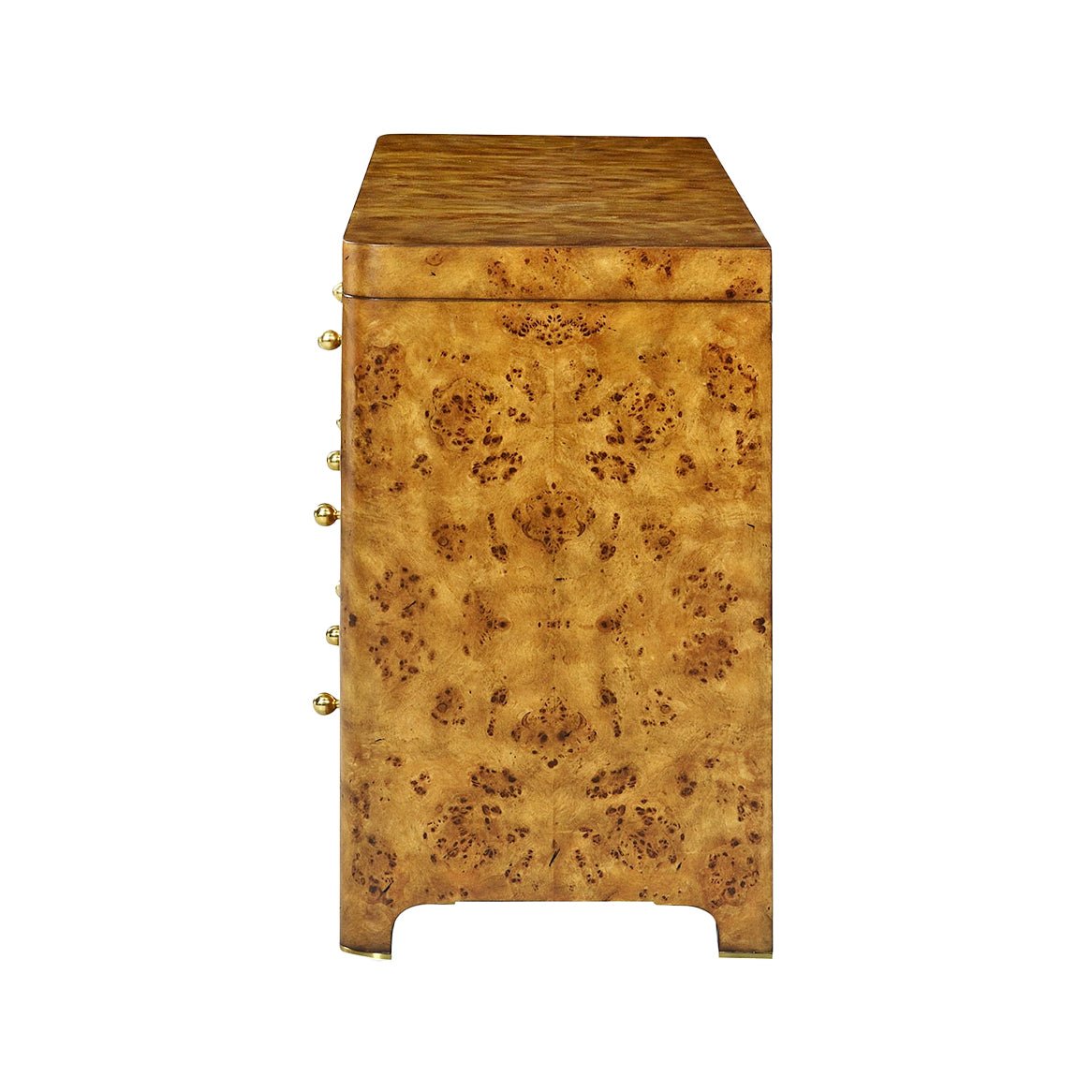 Art Deco Burl Dresser - English Georgian America