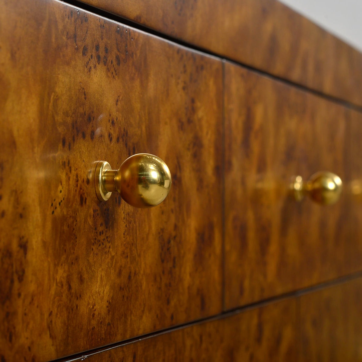 Art Deco Burl Dresser - English Georgian America