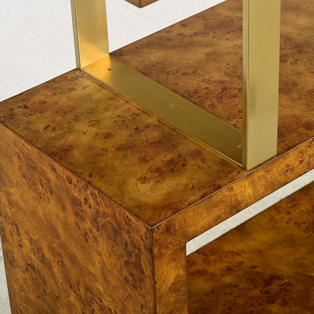 Art Deco Burl Etagere - English Georgian America