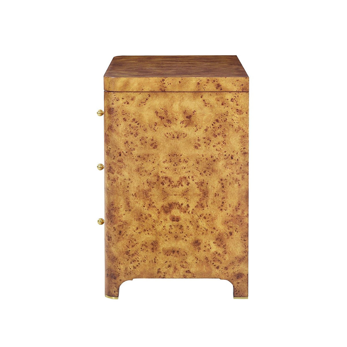 Art Deco Burl Nightstand - English Georgian America