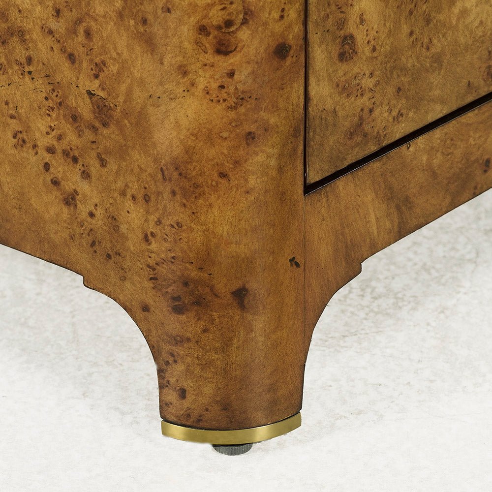 Art Deco Burl Nightstand - English Georgian America