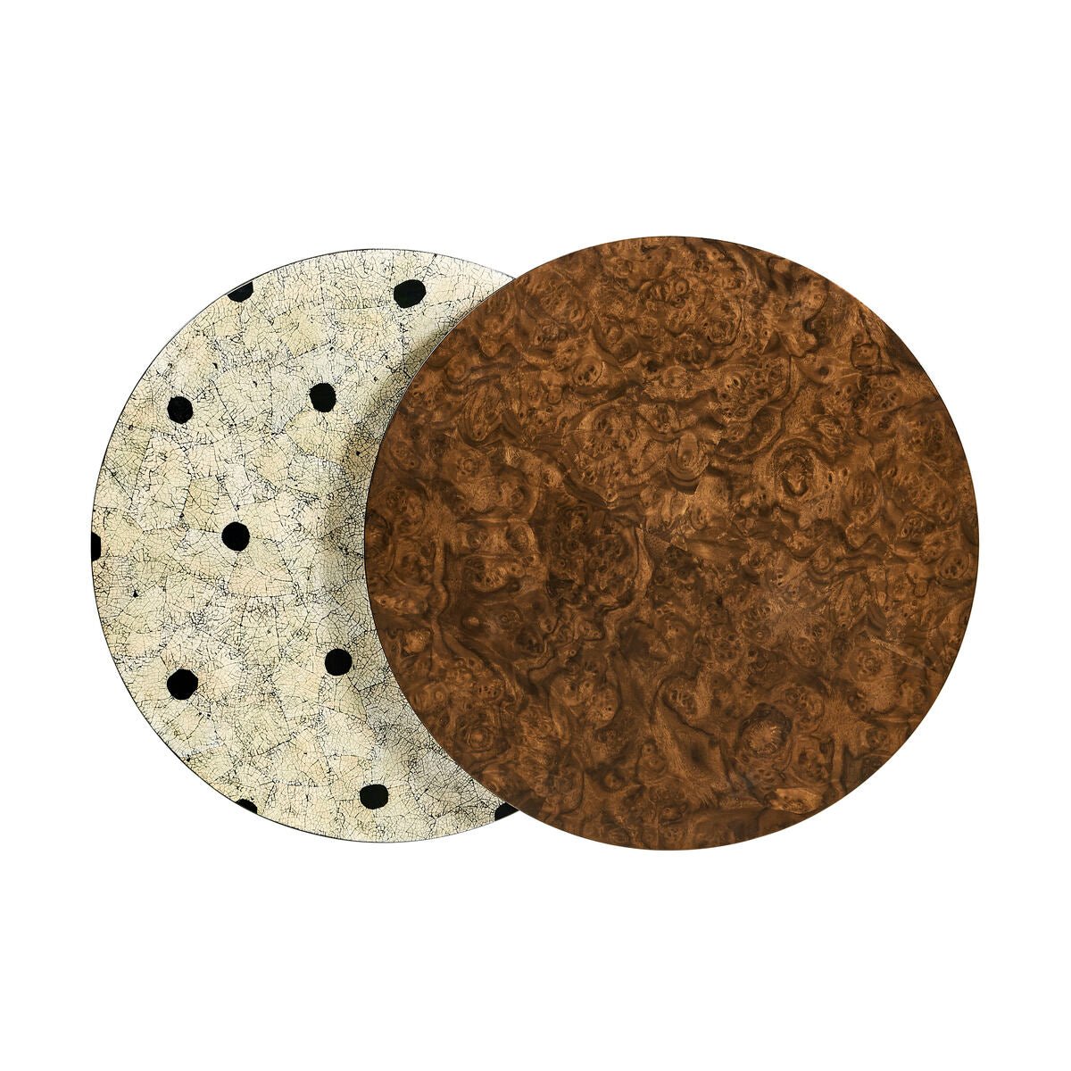 Art Deco Burl Wood Accent Table - English Georgian America