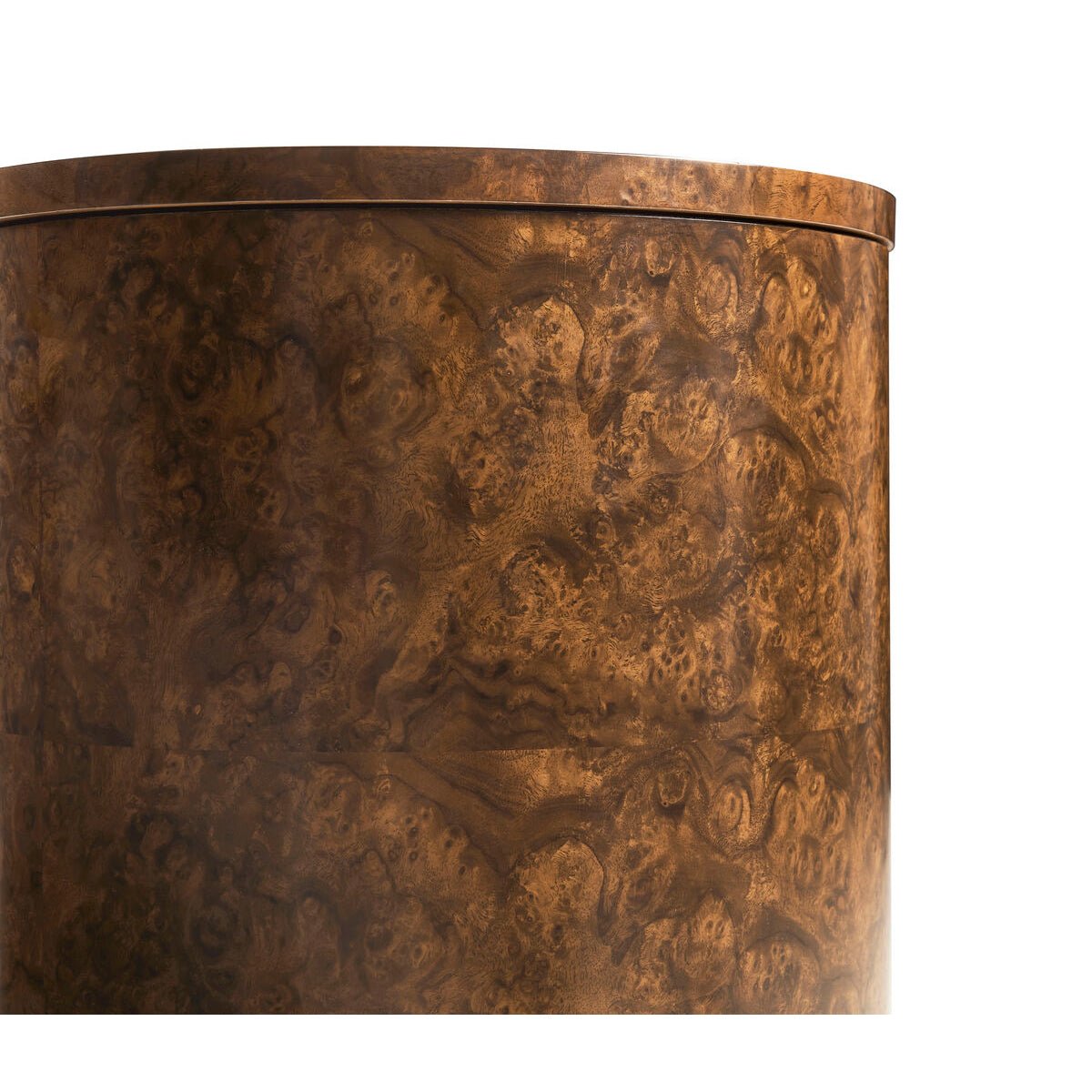 Art Deco Burl Wood Accent Table - English Georgian America