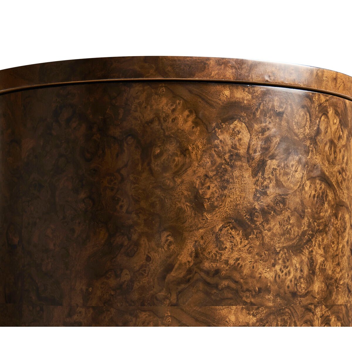 Art Deco Burl Wood Accent Table - English Georgian America