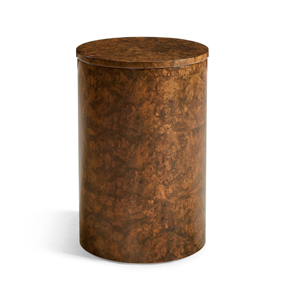Art Deco Burl Wood Accent Table - English Georgian America