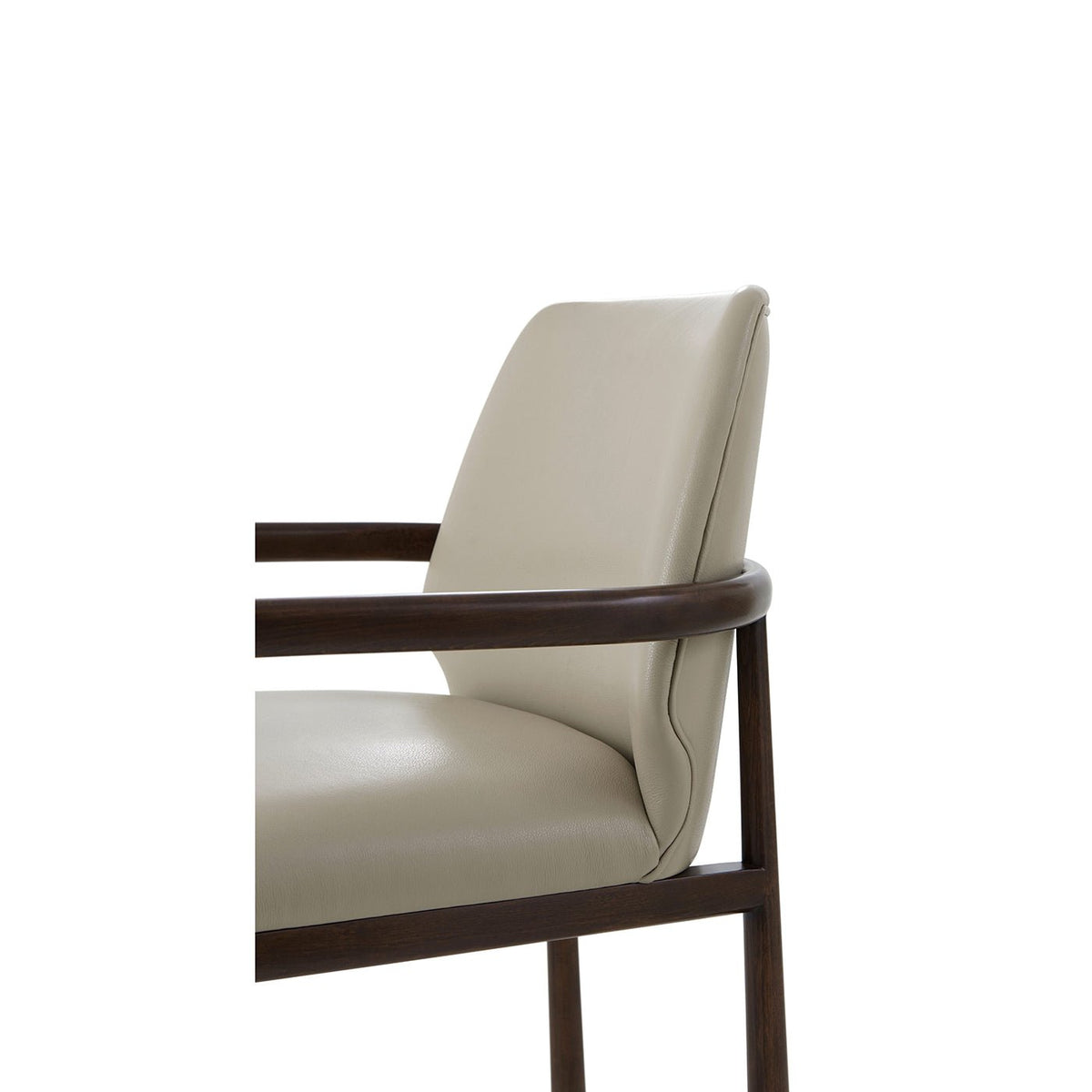 Art Deco Dining Armchair - Leather - English Georgian America