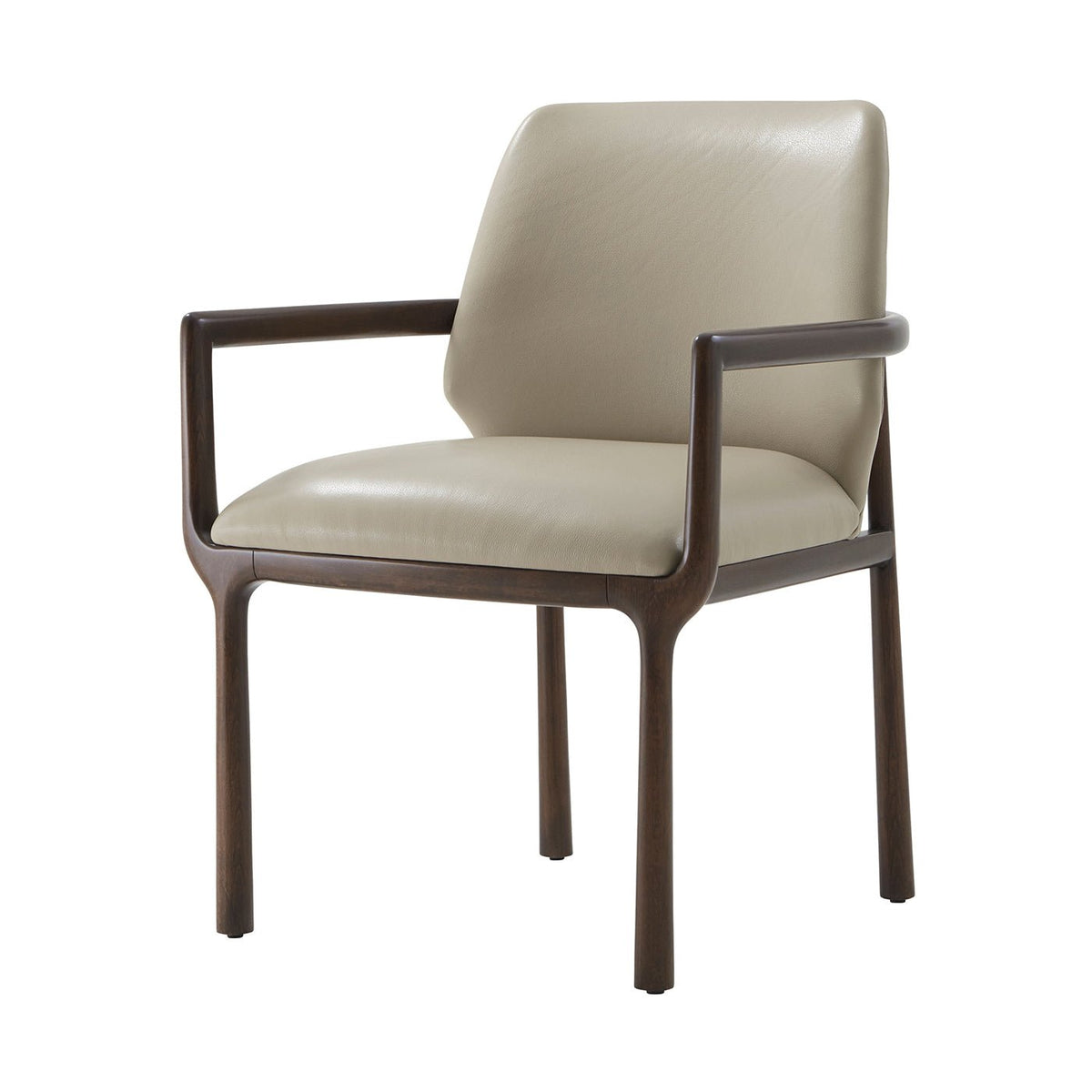 Art Deco Dining Armchair - Leather - English Georgian America