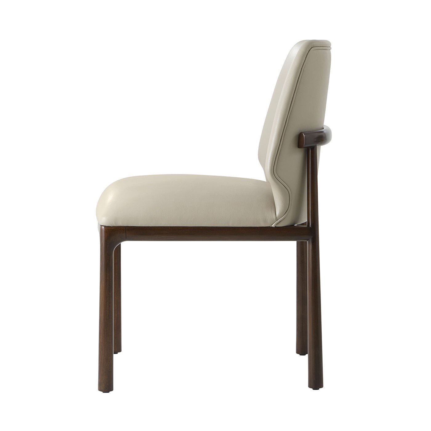 Art Deco Dining Side Chair - Leather - English Georgian America