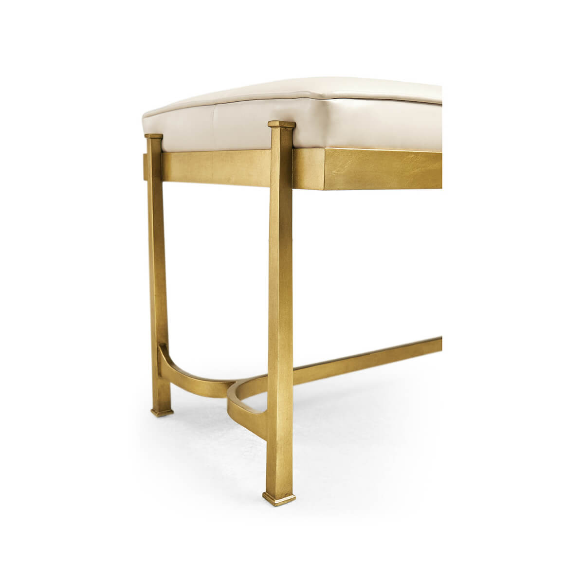 Art Deco Gilded Iron Bench - English Georgian America