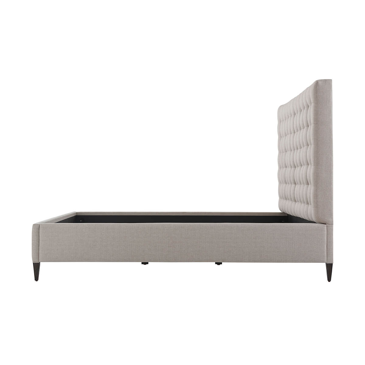 Art Deco Inspired Tufted King Bed - English Georgian America