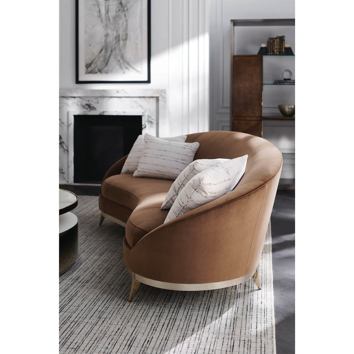 Art Deco Kidney Sofa - English Georgian America