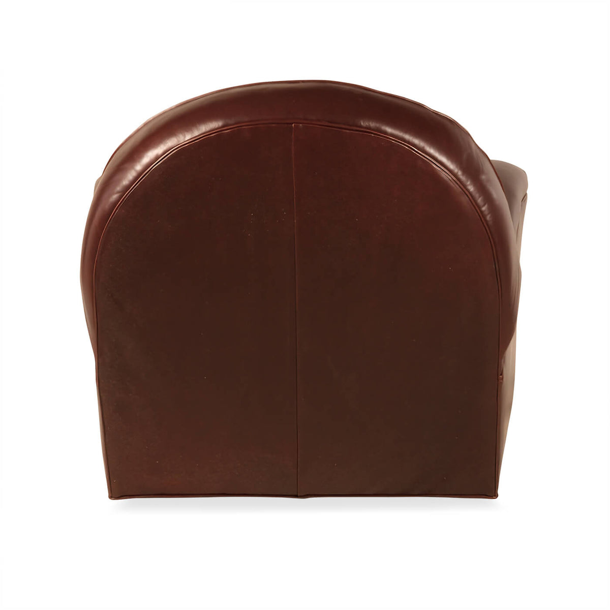 Art Deco Leather Club Chair - English Georgian America