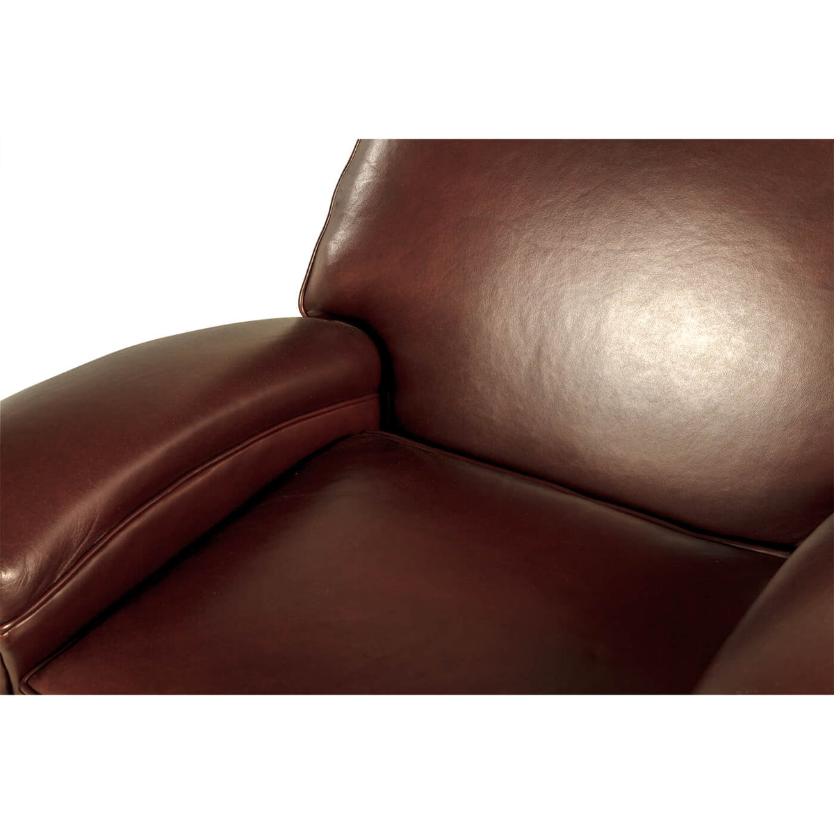 Art Deco Leather Club Chair - English Georgian America