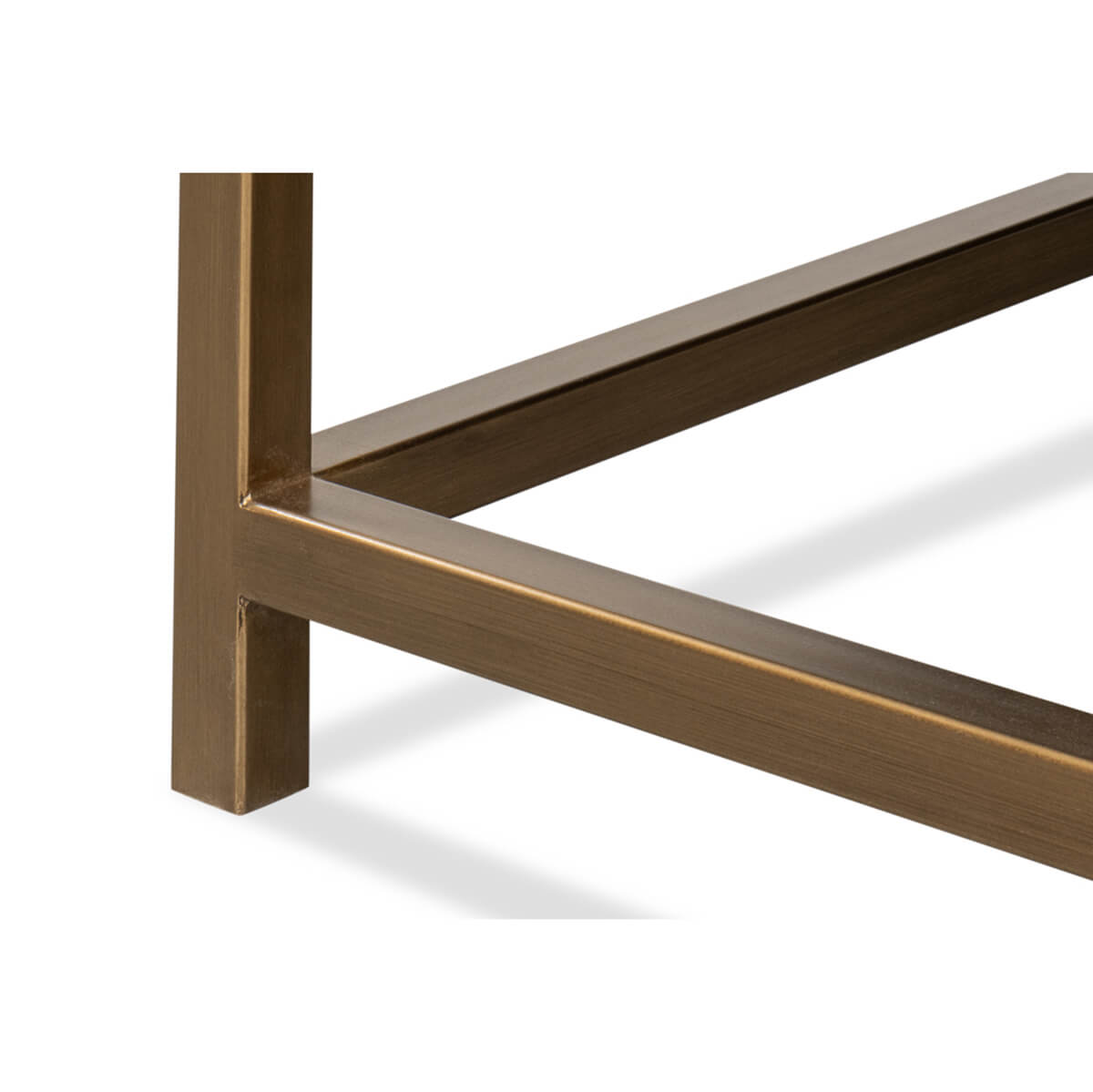 Art Deco Leather Coffee Table in Watercress Green - English Georgian America