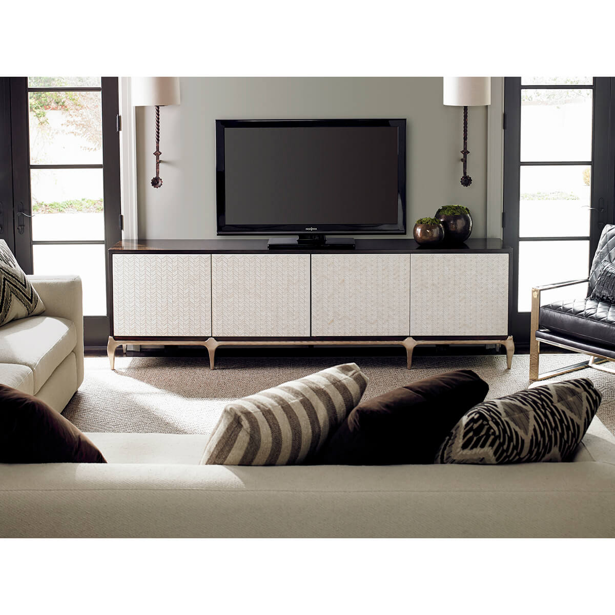 Art Deco Long Cabinet - English Georgian America