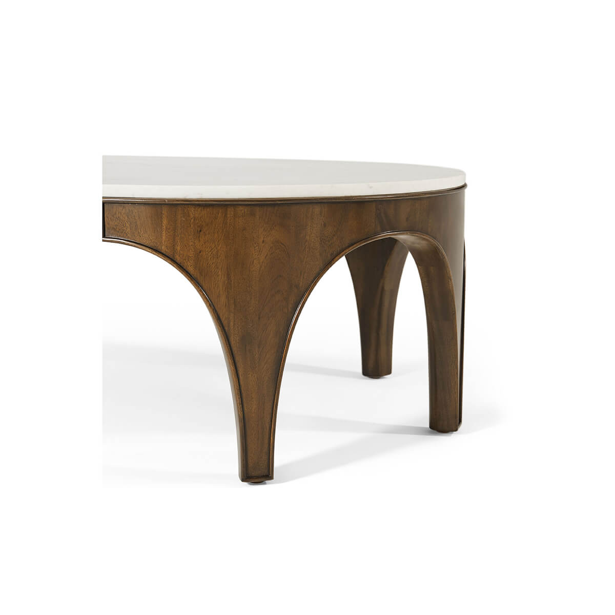 Art Deco Oval Cocktail Table - English Georgian America