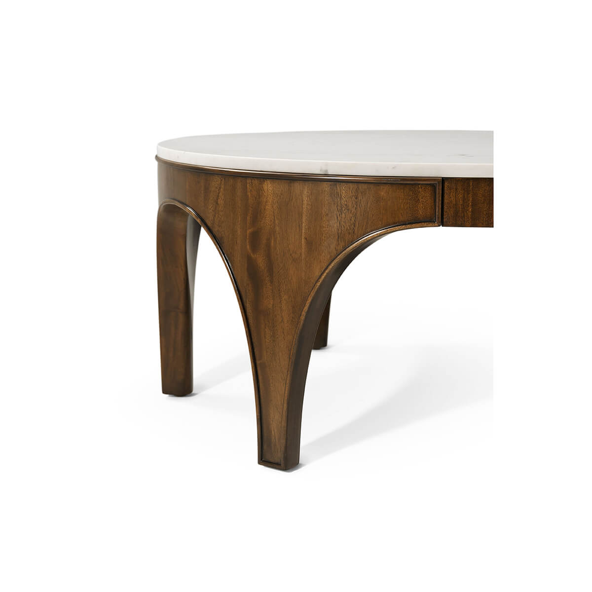 Art Deco Oval Cocktail Table - English Georgian America